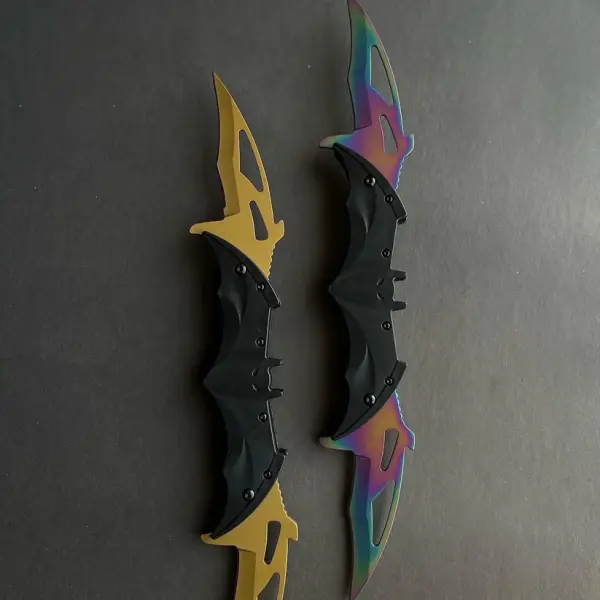 Batman Dual Blade Knife | Tactical Double Edge Bat-Style Knife