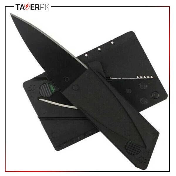 Garberiel Credit Card Knife - Ultra-Slim Black Tactical Folding Blade | EDC Wallet Survival Tool