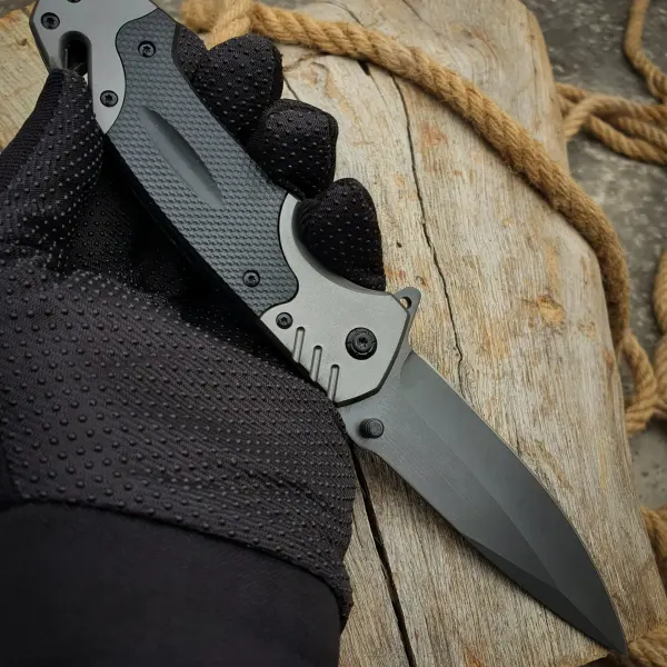 Black Browning Foldable Knife | Tactical Folding Knife with Strong Grip