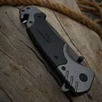 Black Browning Foldable Knife | Tactical Folding Knife with Strong Grip